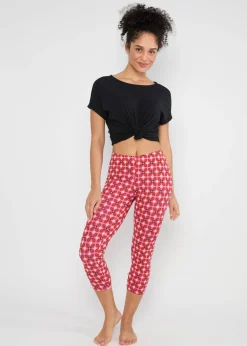 Damen Blutsgeschwister Leggings|Capri Leggings|Capri Leggings Cropped Laune Legs