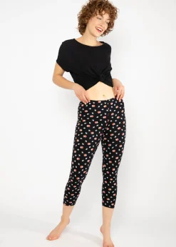 Damen Blutsgeschwister Leggings|Capri Leggings|Capri Leggings Cropped Laune Legs