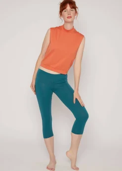 Damen Blutsgeschwister Leggings|Capri Leggings|Capri Leggings Cropped Laune Legs