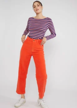 Damen Blutsgeschwister Cordhosen|Stoffhosen|Cordhose High Waist Olotte