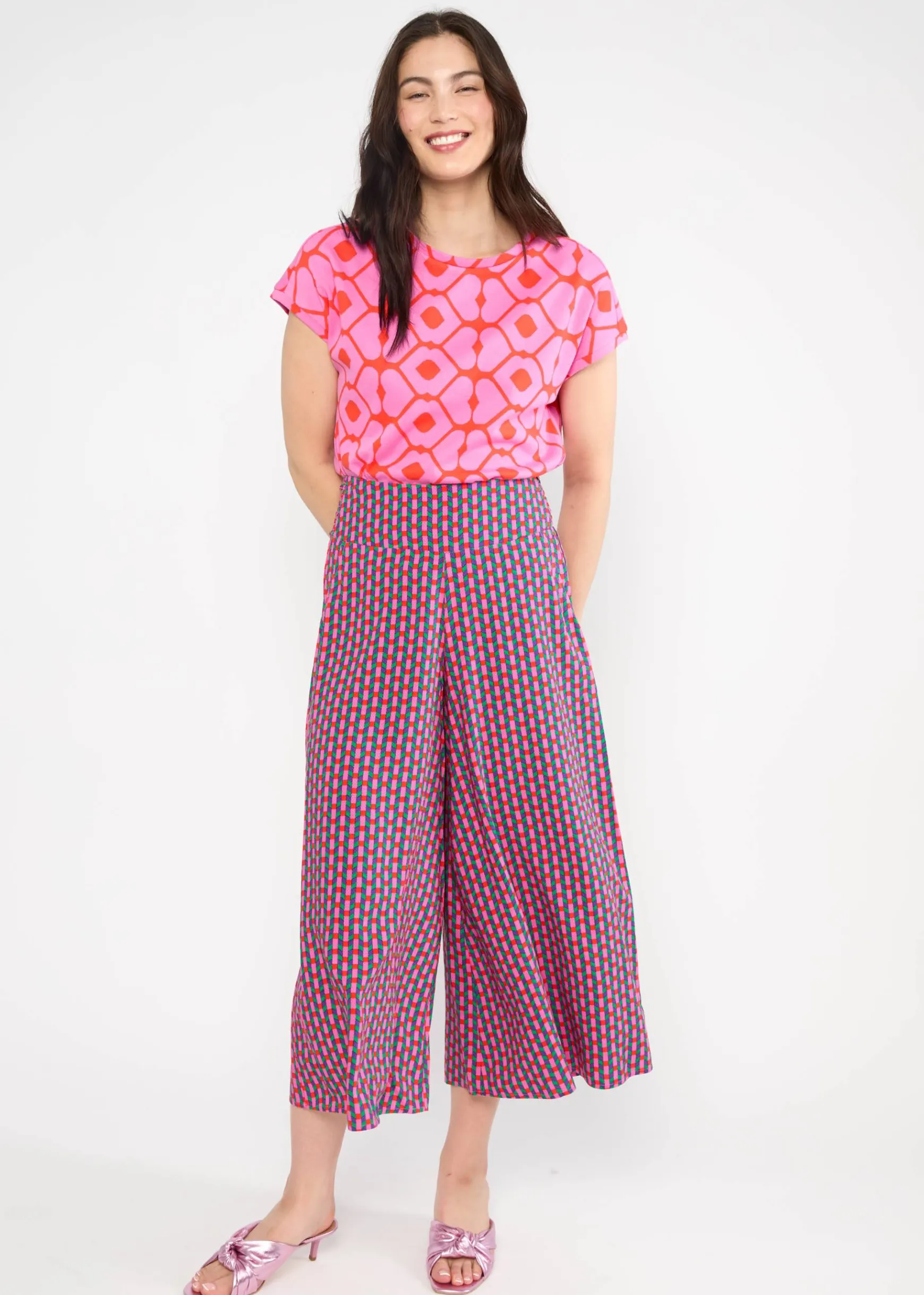 Damen Blutsgeschwister Stoffhosen|Culottes|Culotte In Full Bloom