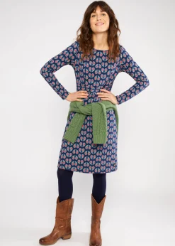 Damen Blutsgeschwister Sweatkleider|Knielange Kleider|Etuikleid Home Sweet Home