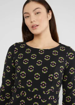 Damen Blutsgeschwister Sweatkleider|Knielange Kleider|Etuikleid Home Sweet Home