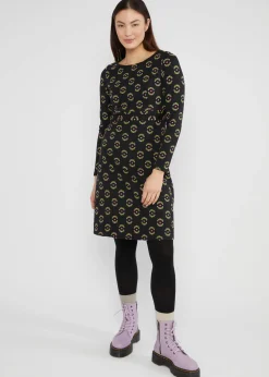 Damen Blutsgeschwister Sweatkleider|Knielange Kleider|Etuikleid Home Sweet Home