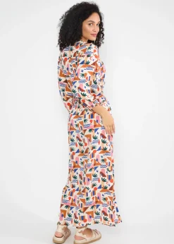 Damen Blutsgeschwister Maxikleider|Festliches Kleid Oho Ki Boho