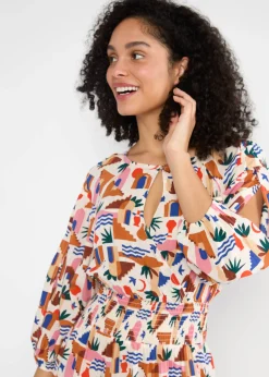 Damen Blutsgeschwister Maxikleider|Festliches Kleid Oho Ki Boho