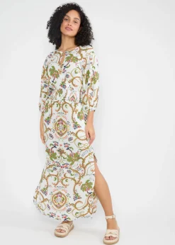 Damen Blutsgeschwister Maxikleider|Festliches Kleid Oho Ki Boho