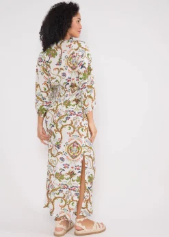 Damen Blutsgeschwister Maxikleider|Festliches Kleid Oho Ki Boho