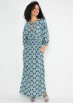 Damen Blutsgeschwister Maxikleider|Festliches Kleid Oho Ki Boho