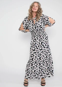 Damen Blutsgeschwister Maxikleider|Festliches Kleid Oho Ki Boho