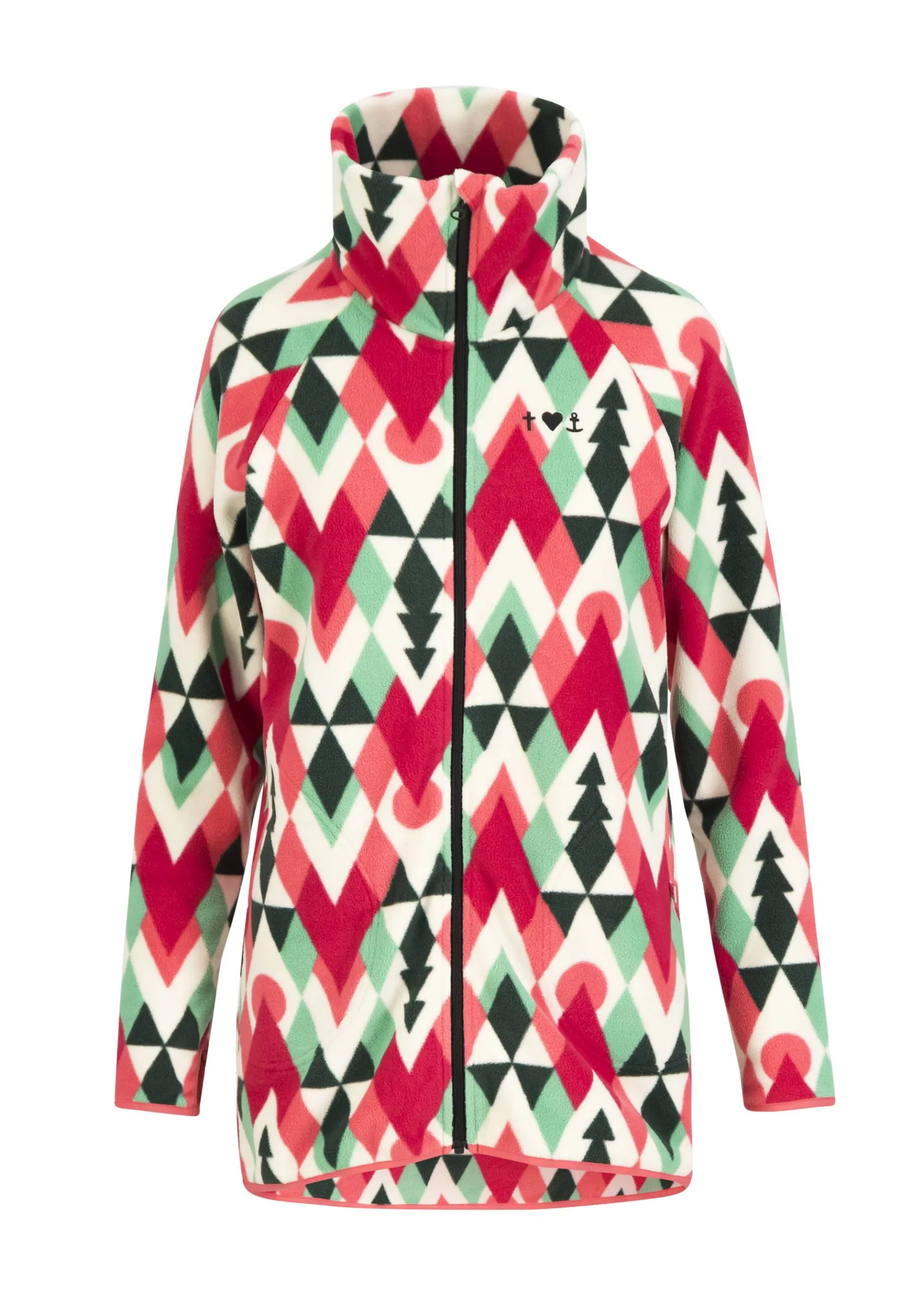 Damen Blutsgeschwister Übergangsjacken|Zip-Jacken|Fleecejacke Hu00FCttenzauber Long