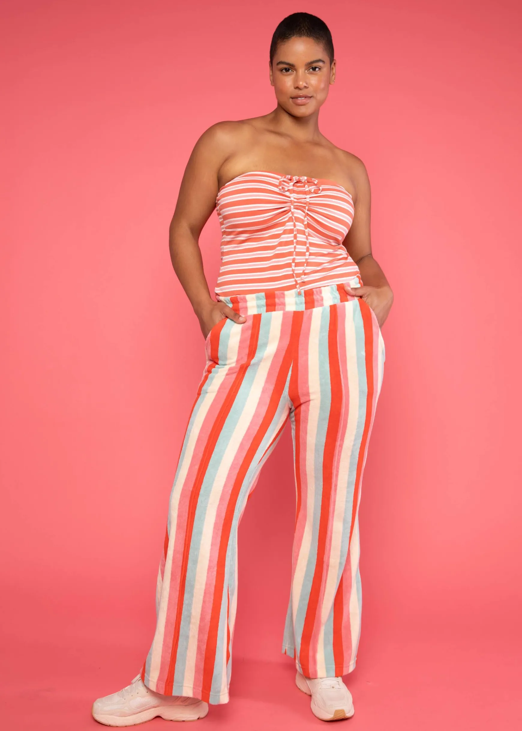Damen Blutsgeschwister Stoffhosen|Sommerhosen|Freizeithose Bell Bottom Beauty