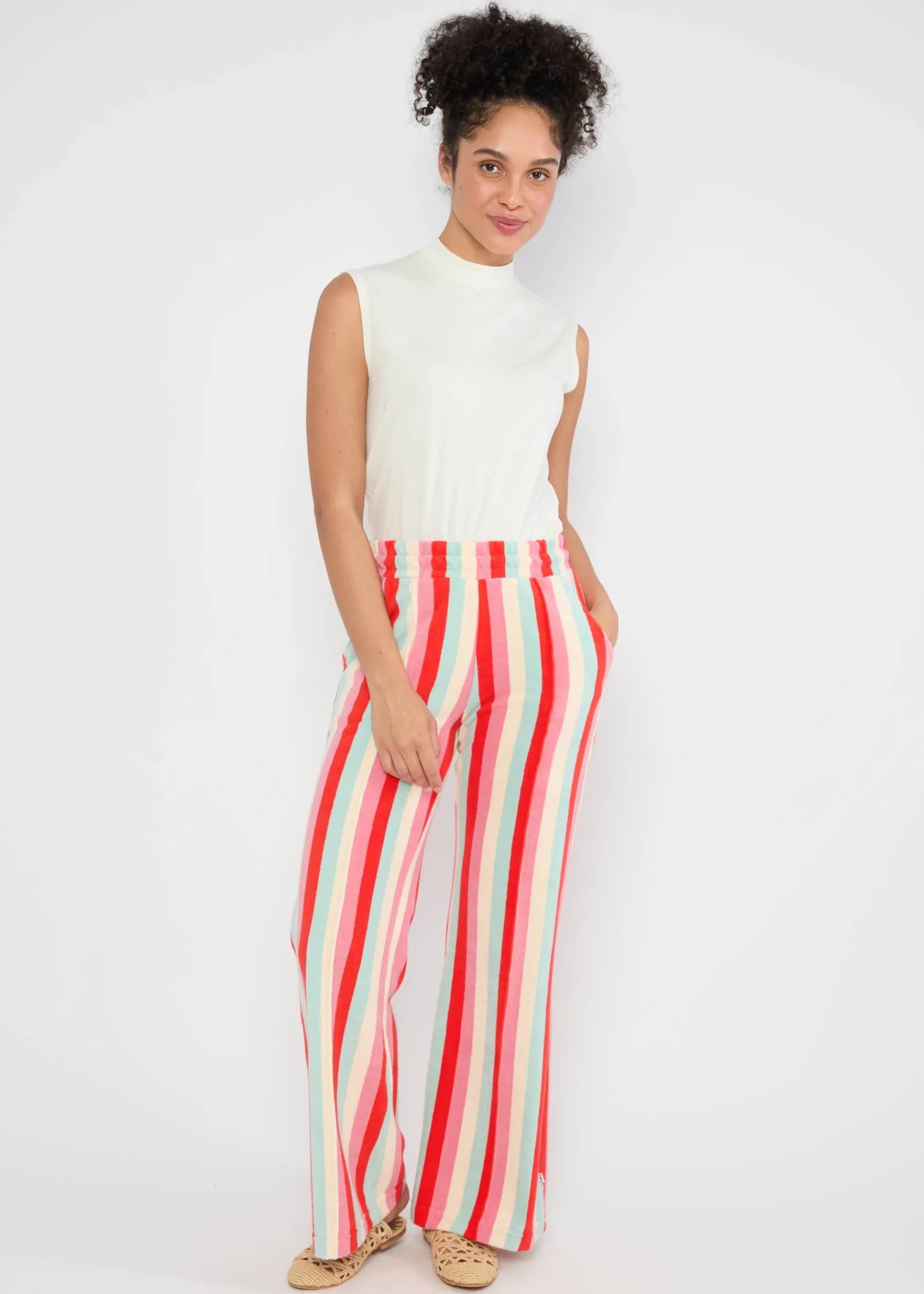 Damen Blutsgeschwister Stoffhosen|Sommerhosen|Freizeithose Bell Bottom Beauty