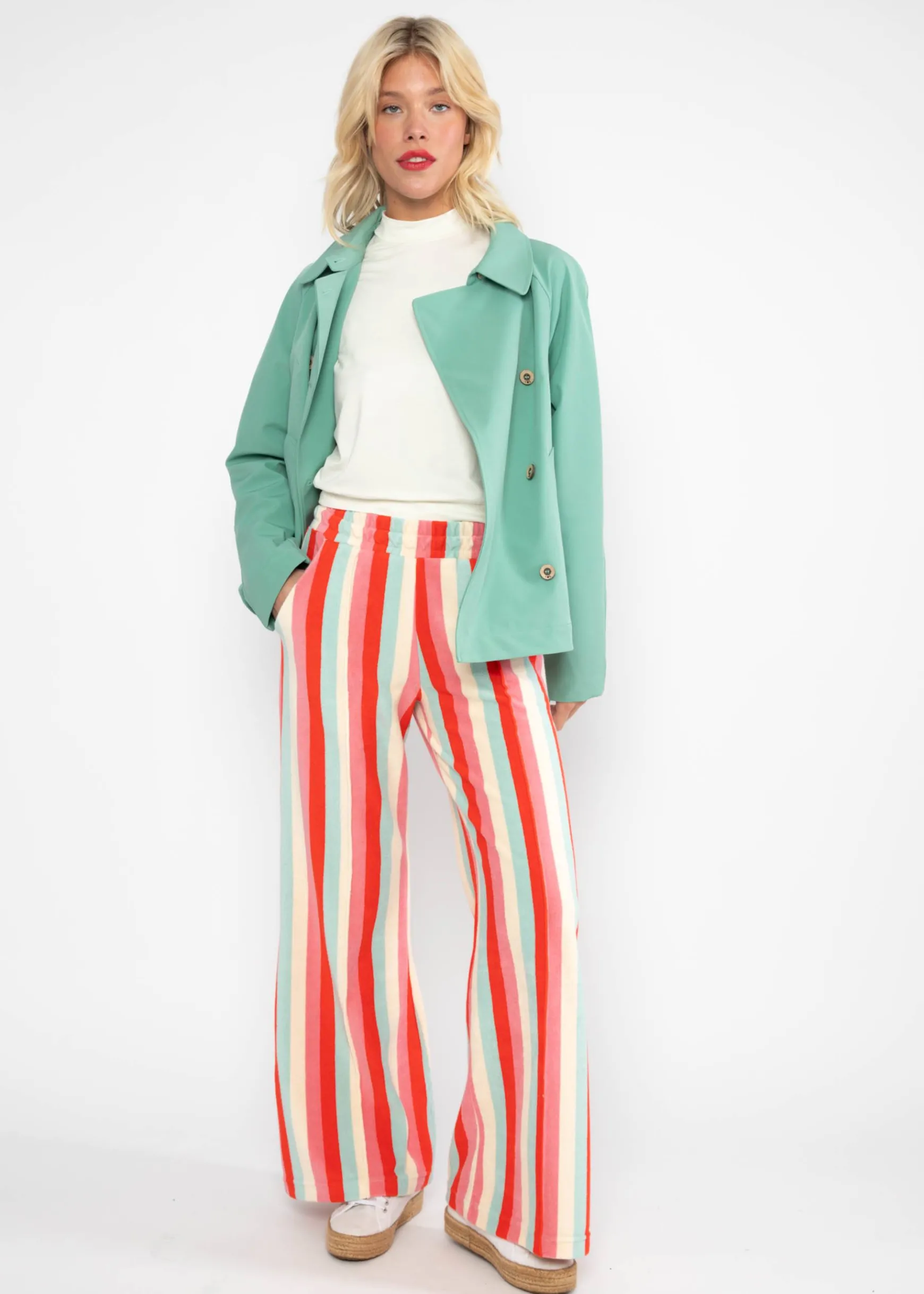 Damen Blutsgeschwister Stoffhosen|Sommerhosen|Freizeithose Bell Bottom Beauty