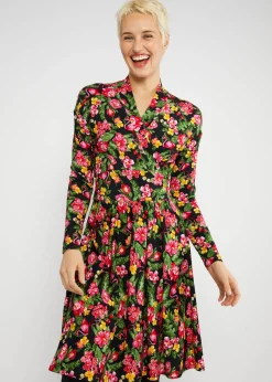 Damen Blutsgeschwister Jerseykleider|Knielange Kleider|Freizeitkleid La Vie est Belle