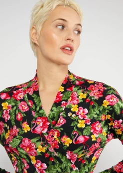 Damen Blutsgeschwister Jerseykleider|Knielange Kleider|Freizeitkleid La Vie est Belle