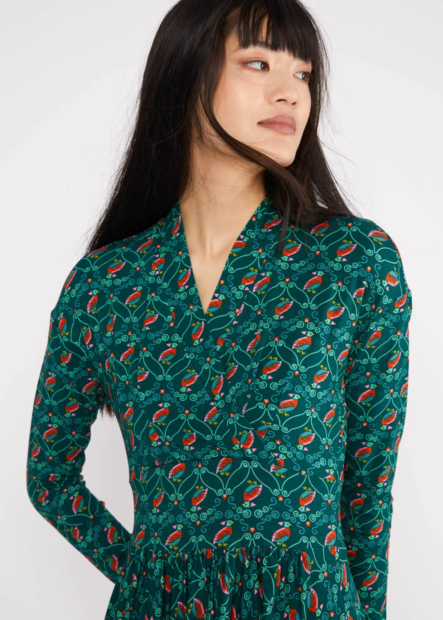 Damen Blutsgeschwister Jerseykleider|Knielange Kleider|Freizeitkleid La Vie est Belle