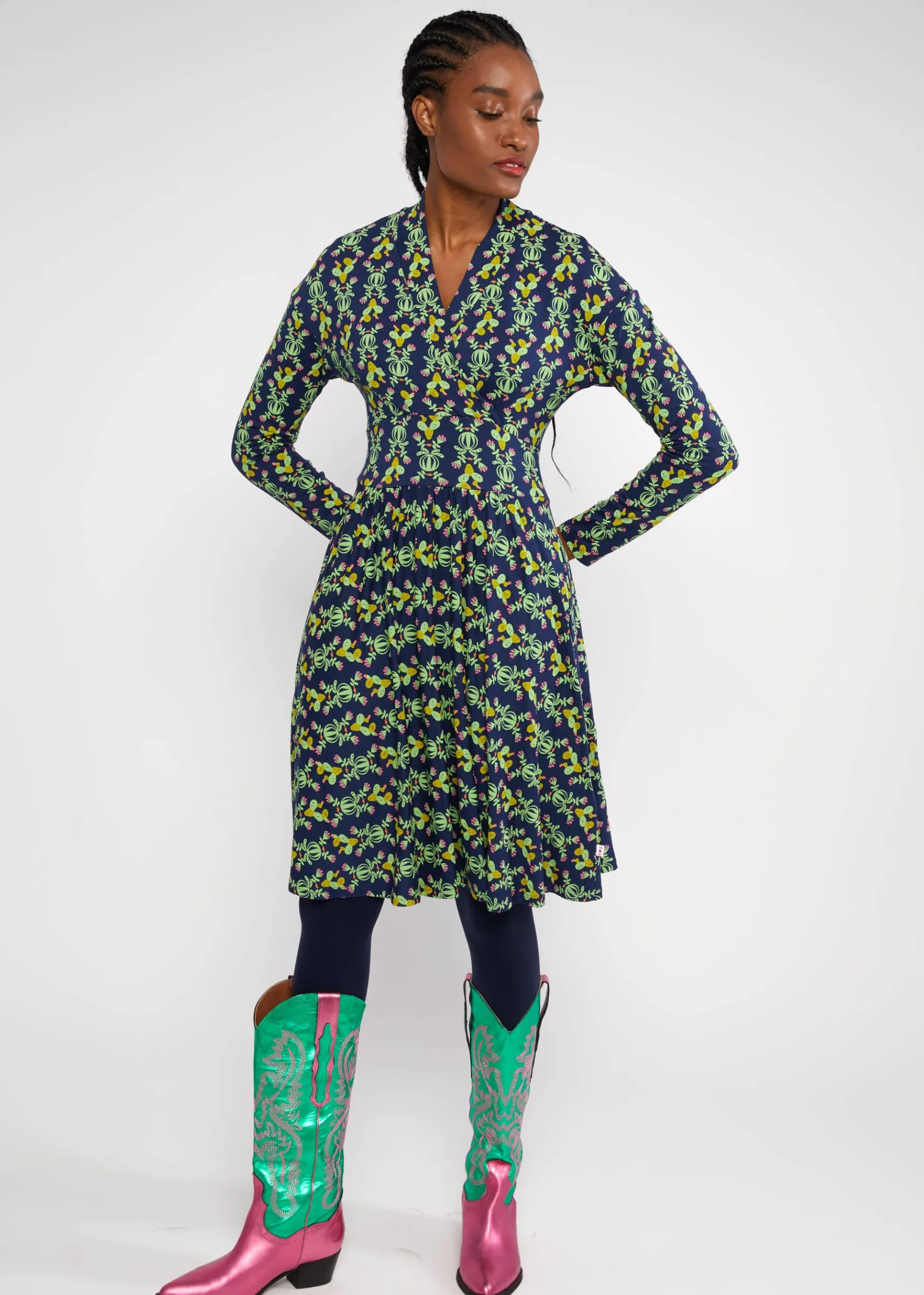 Damen Blutsgeschwister Jerseykleider|Knielange Kleider|Freizeitkleid La Vie est Belle