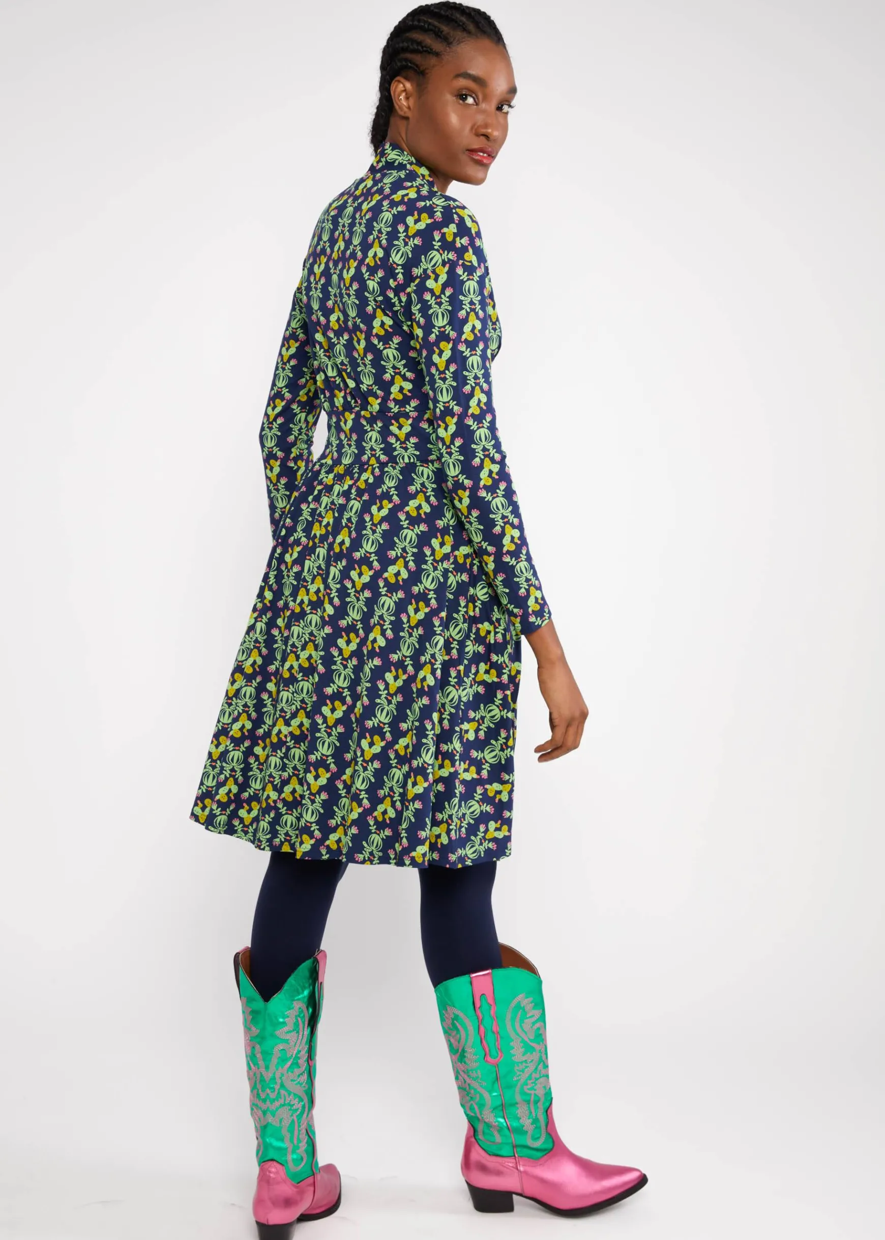 Damen Blutsgeschwister Jerseykleider|Knielange Kleider|Freizeitkleid La Vie est Belle