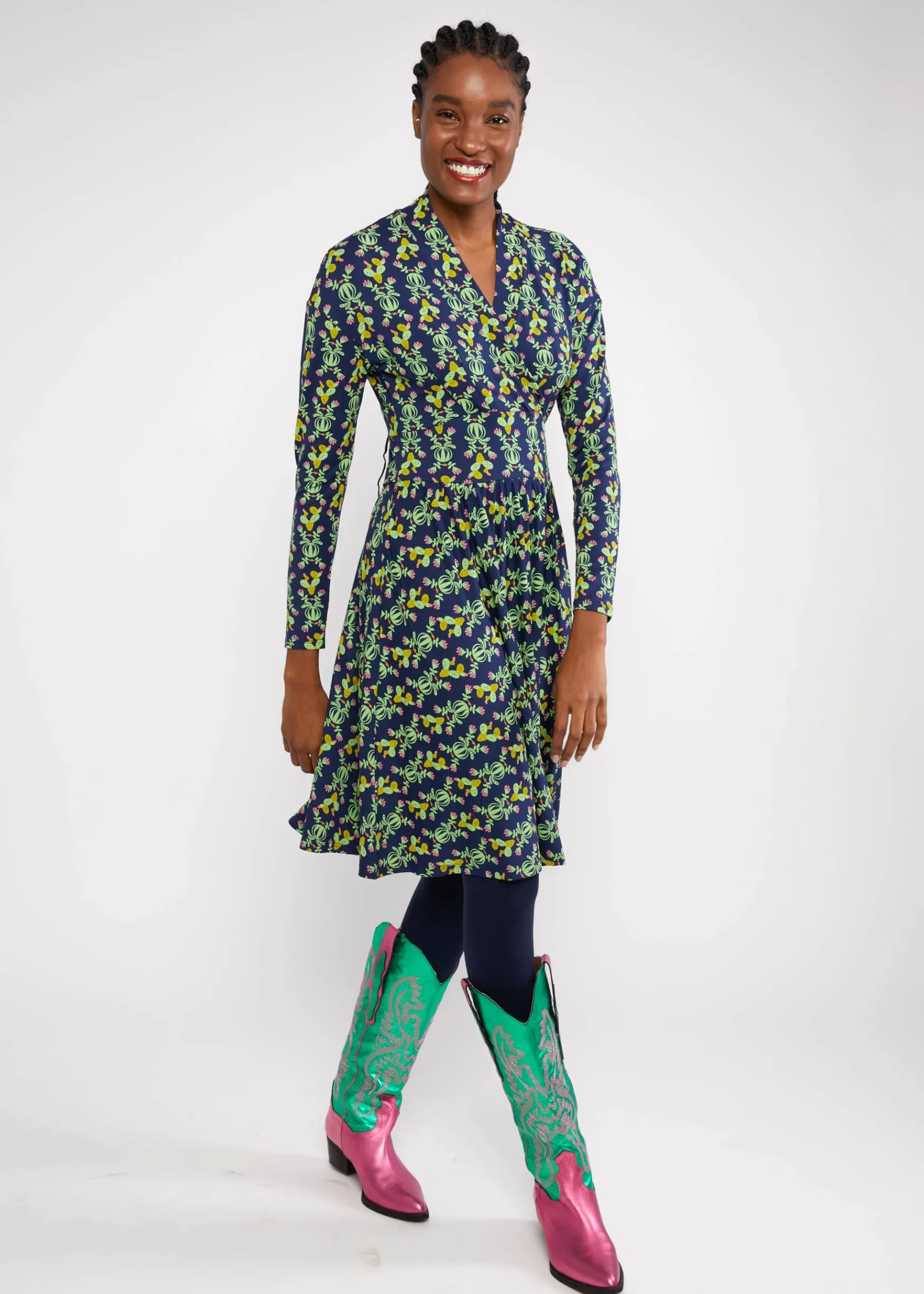 Damen Blutsgeschwister Jerseykleider|Knielange Kleider|Freizeitkleid La Vie est Belle