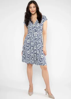 Damen Blutsgeschwister Jerseykleider|Knielange Kleider|Freizeitkleid La Vie est Belle