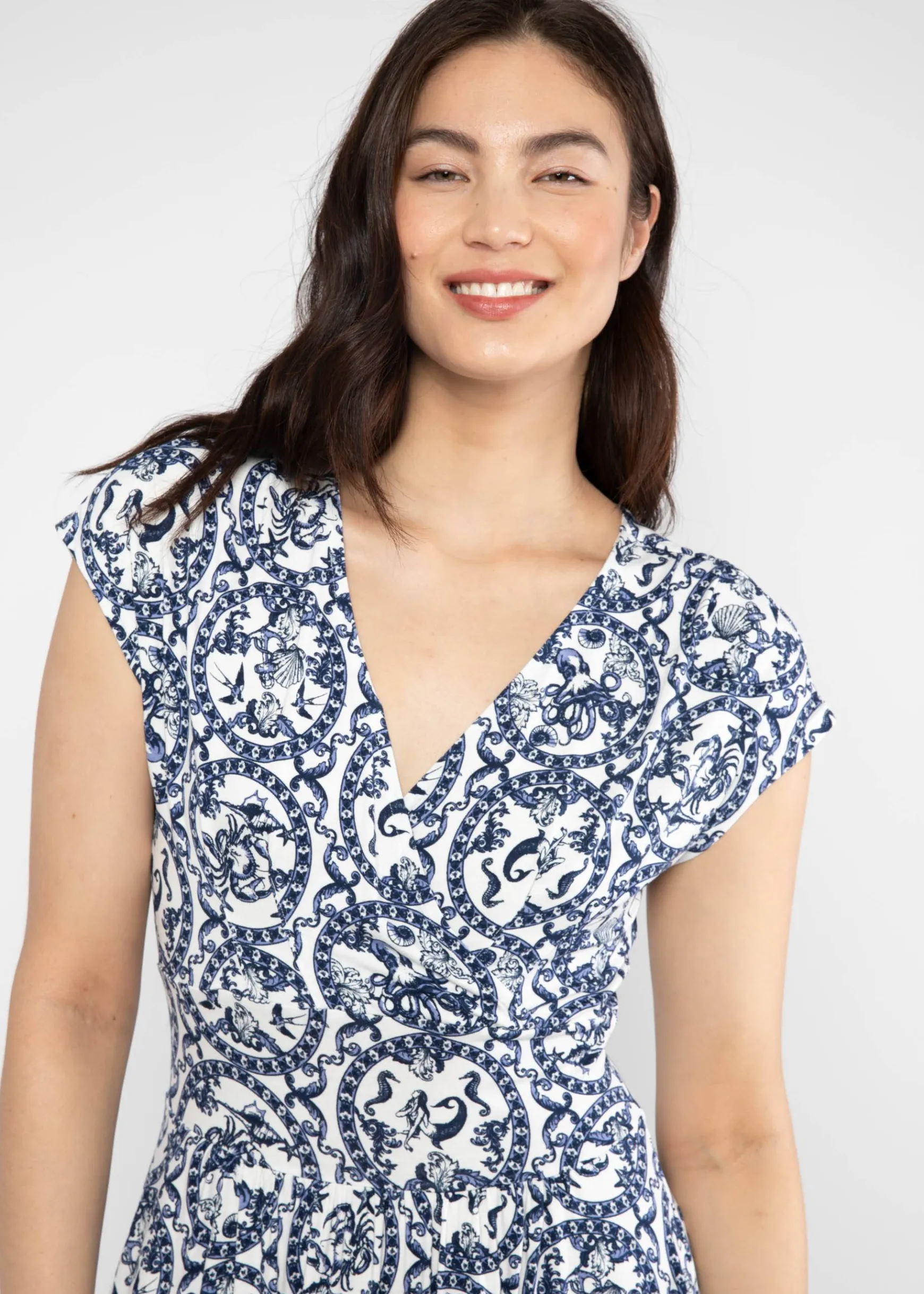 Damen Blutsgeschwister Jerseykleider|Knielange Kleider|Freizeitkleid La Vie est Belle