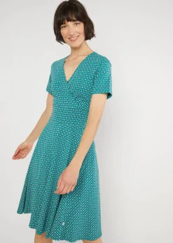 Damen Blutsgeschwister Jerseykleider|Knielange Kleider|Freizeitkleid Shalala Tralala Spring