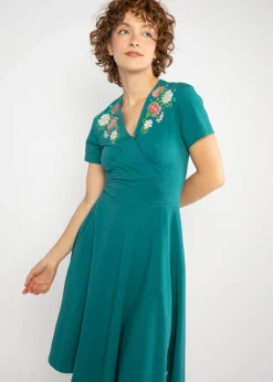 Damen Blutsgeschwister Jerseykleider|Knielange Kleider|Freizeitkleid Shalala Tralala Spring