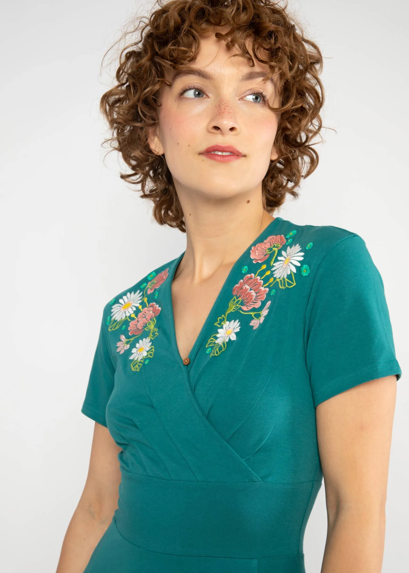 Damen Blutsgeschwister Jerseykleider|Knielange Kleider|Freizeitkleid Shalala Tralala Spring