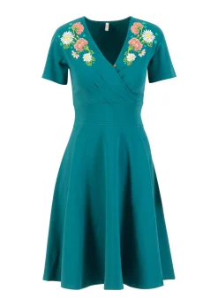Damen Blutsgeschwister Jerseykleider|Knielange Kleider|Freizeitkleid Shalala Tralala Spring
