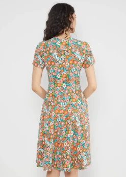 Damen Blutsgeschwister Jerseykleider|Knielange Kleider|Freizeitkleid Shalala Tralala Spring
