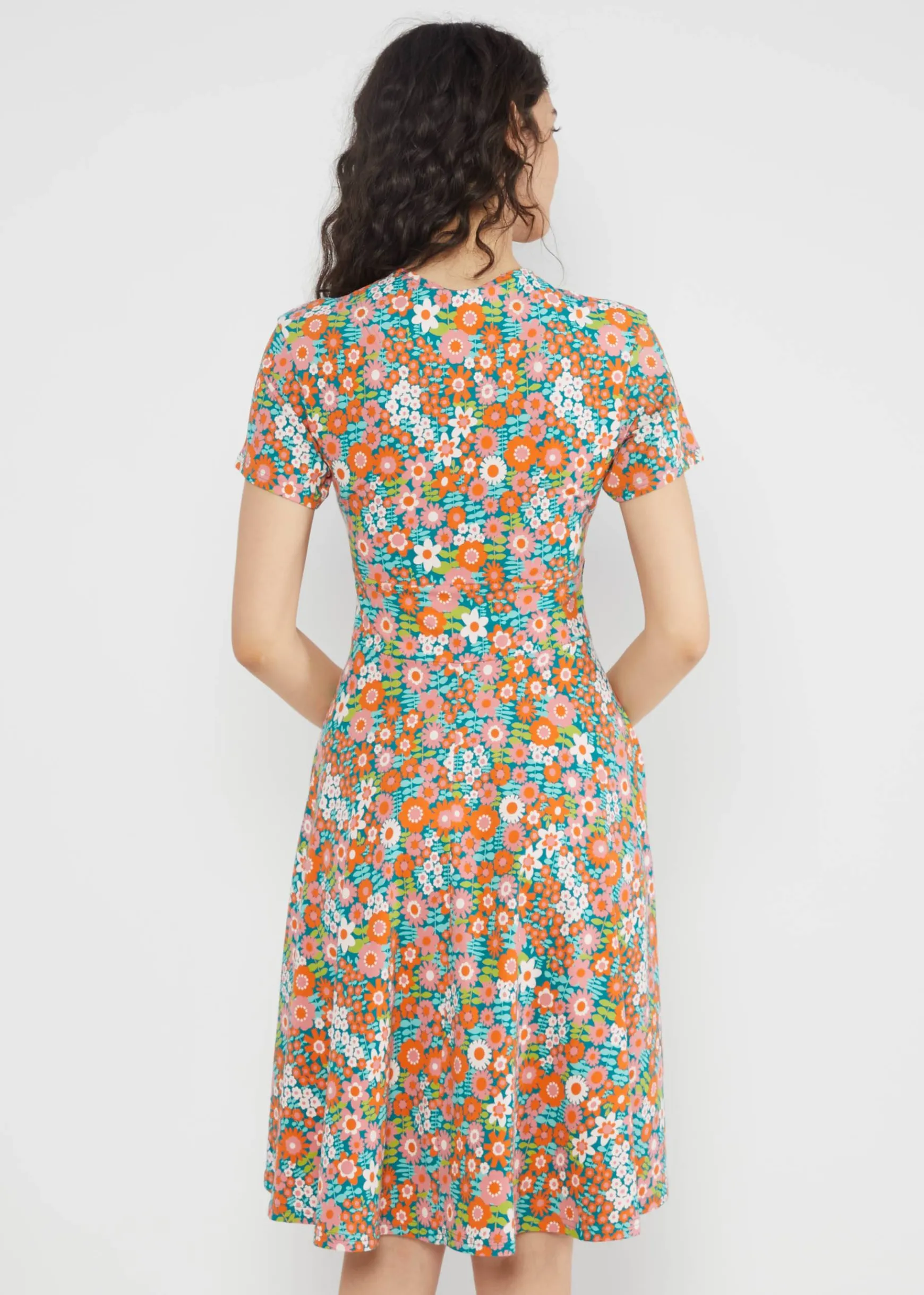 Damen Blutsgeschwister Jerseykleider|Knielange Kleider|Freizeitkleid Shalala Tralala Spring