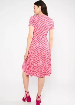 Damen Blutsgeschwister Jerseykleider|Knielange Kleider|Freizeitkleid Shalala Tralala Spring
