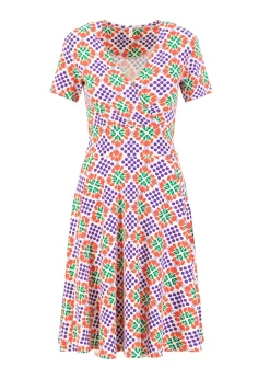 Damen Blutsgeschwister Jerseykleider|Knielange Kleider|Freizeitkleid Shalala Tralala Spring
