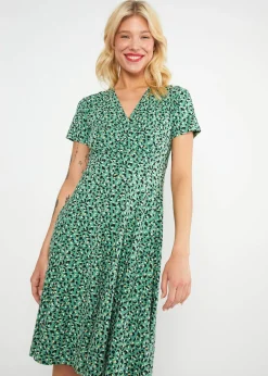 Damen Blutsgeschwister Jerseykleider|Knielange Kleider|Freizeitkleid Shalala Tralala Spring