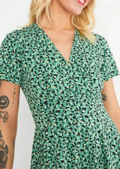 Damen Blutsgeschwister Jerseykleider|Knielange Kleider|Freizeitkleid Shalala Tralala Spring