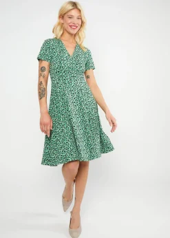 Damen Blutsgeschwister Jerseykleider|Knielange Kleider|Freizeitkleid Shalala Tralala Spring