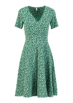 Damen Blutsgeschwister Jerseykleider|Knielange Kleider|Freizeitkleid Shalala Tralala Spring