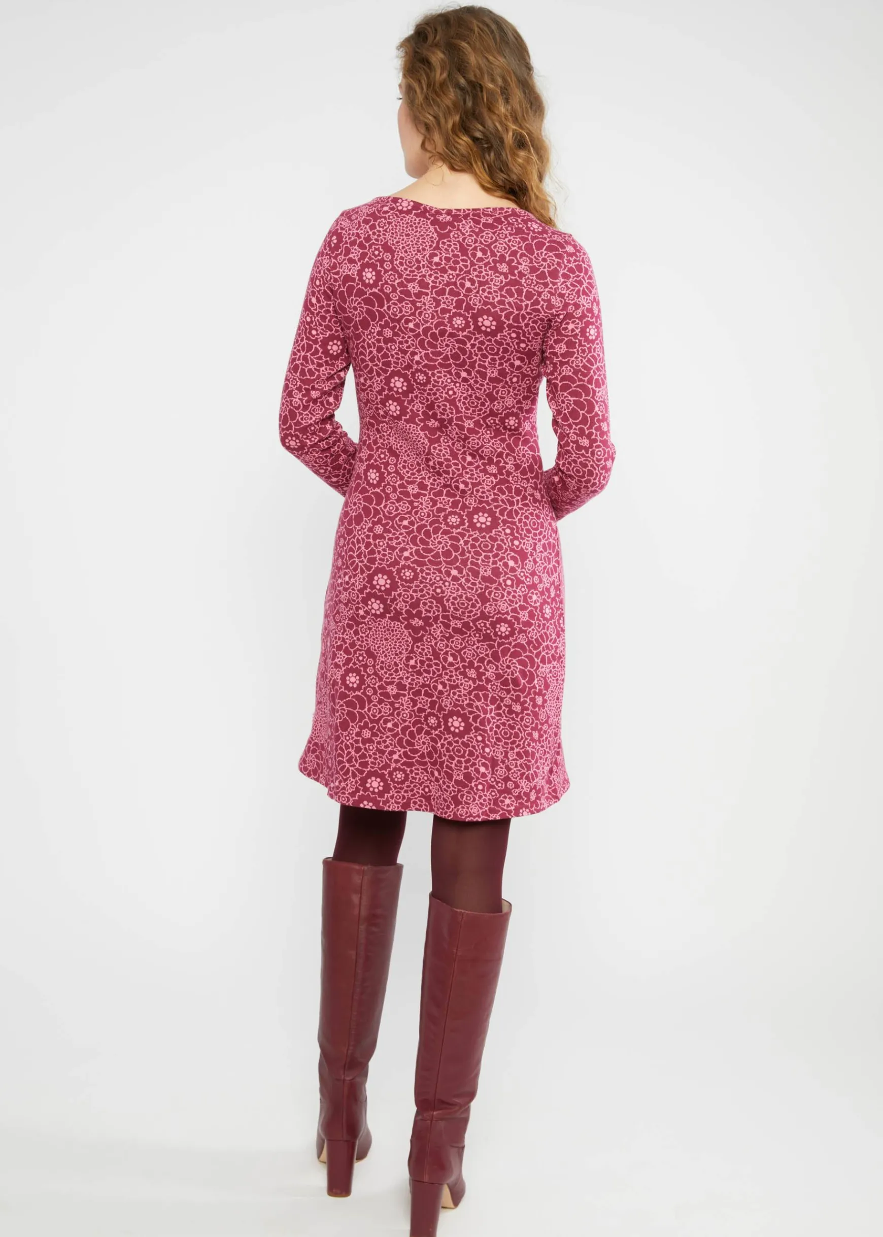 Damen Blutsgeschwister Jerseykleider|Knielange Kleider|Herbstkleid California Calling