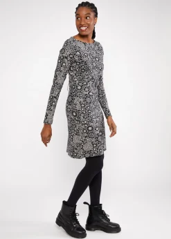 Damen Blutsgeschwister Jerseykleider|Knielange Kleider|Herbstkleid California Calling