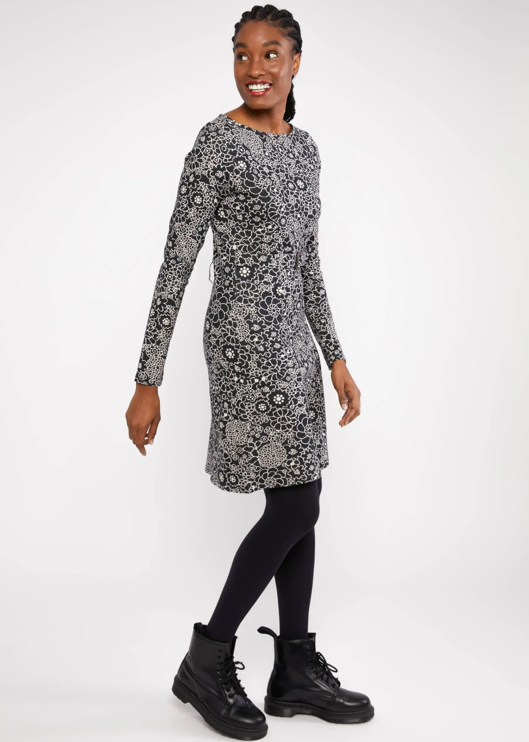 Damen Blutsgeschwister Jerseykleider|Knielange Kleider|Herbstkleid California Calling