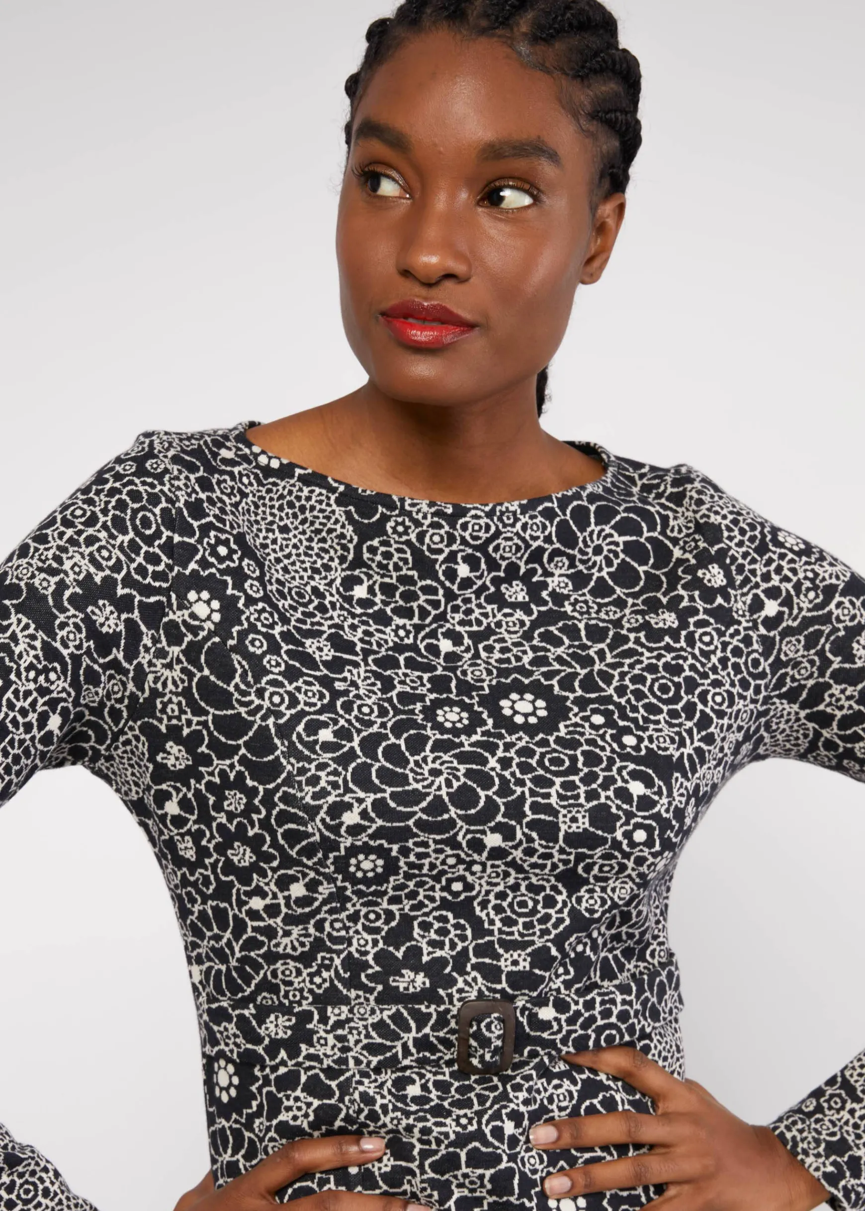 Damen Blutsgeschwister Jerseykleider|Knielange Kleider|Herbstkleid California Calling