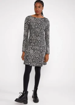 Damen Blutsgeschwister Jerseykleider|Knielange Kleider|Herbstkleid California Calling