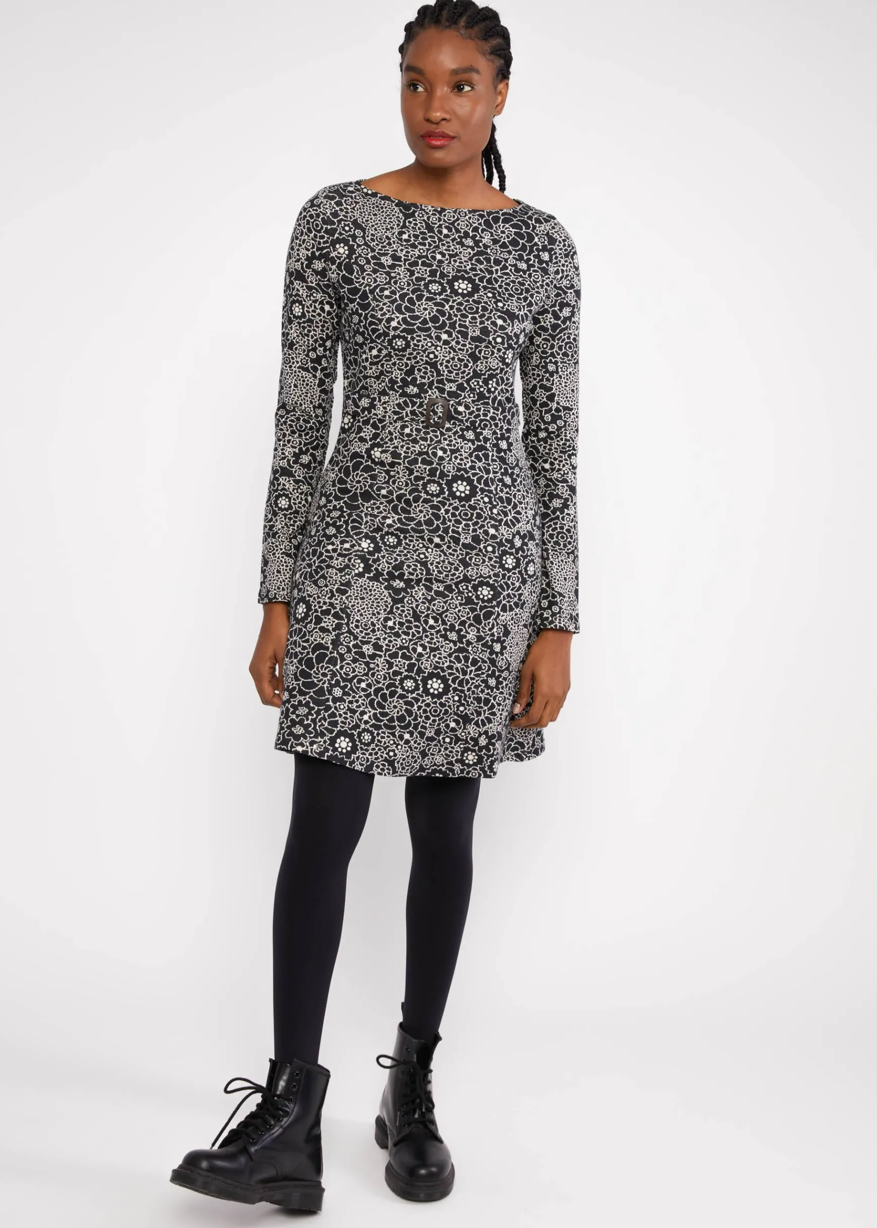 Damen Blutsgeschwister Jerseykleider|Knielange Kleider|Herbstkleid California Calling