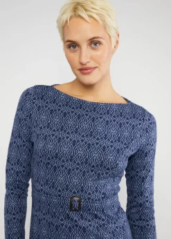 Damen Blutsgeschwister Jerseykleider|Knielange Kleider|Herbstkleid California Calling