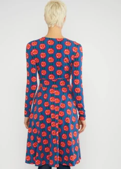 Damen Blutsgeschwister Jerseykleider|Knielange Kleider|Herbstkleid Hot Knot