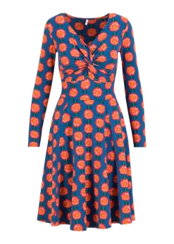 Damen Blutsgeschwister Jerseykleider|Knielange Kleider|Herbstkleid Hot Knot