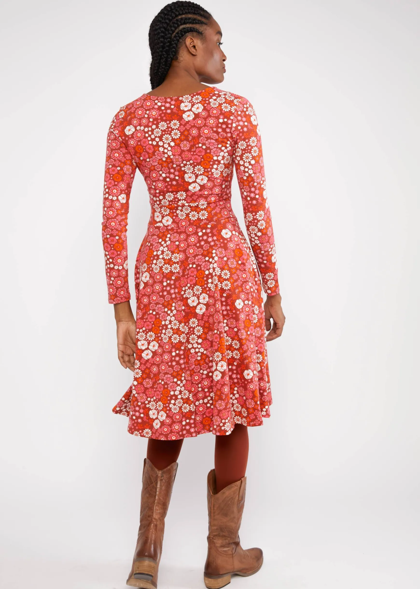 Damen Blutsgeschwister Jerseykleider|Knielange Kleider|Herbstkleid Hot Knot
