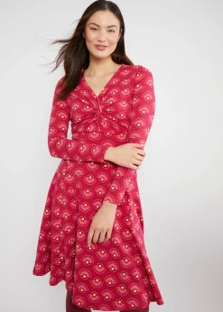 Damen Blutsgeschwister Jerseykleider|Knielange Kleider|Herbstkleid Hot Knot