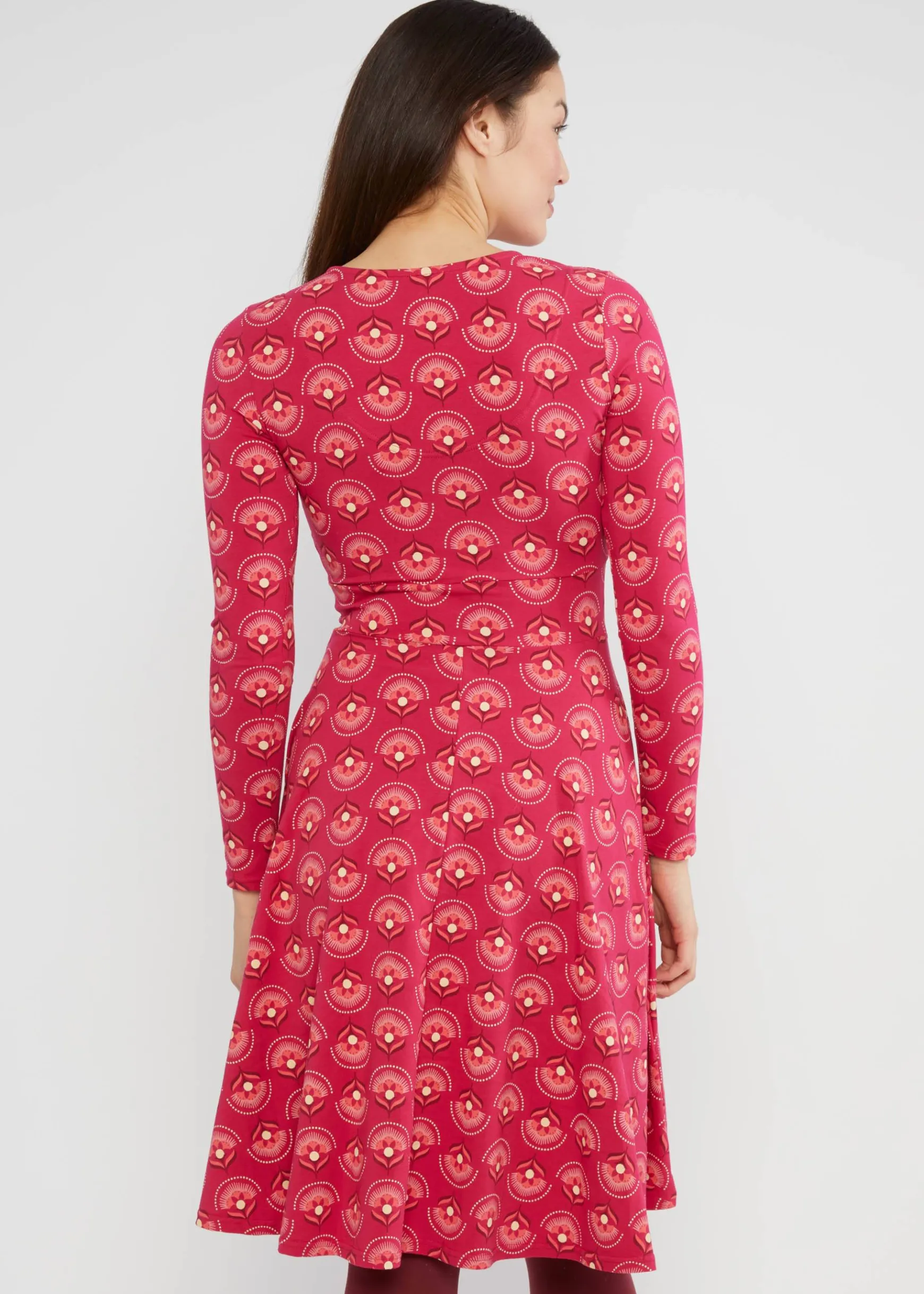 Damen Blutsgeschwister Jerseykleider|Knielange Kleider|Herbstkleid Hot Knot